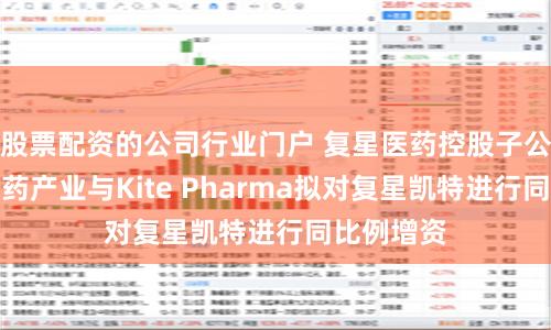 股票配资的公司行业门户 复星医药控股子公司复星医药产业与Kite Pharma拟对复星凯特进行同比例增资